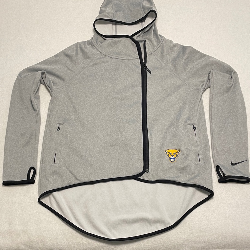 Nike Pitt Gray Jacket with Black Accents and Logo